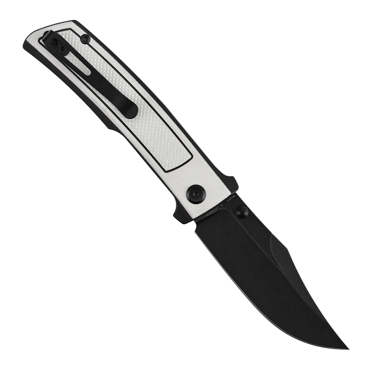 Tenable Bison B2108A1 open position showing Nitro-V clip point blade