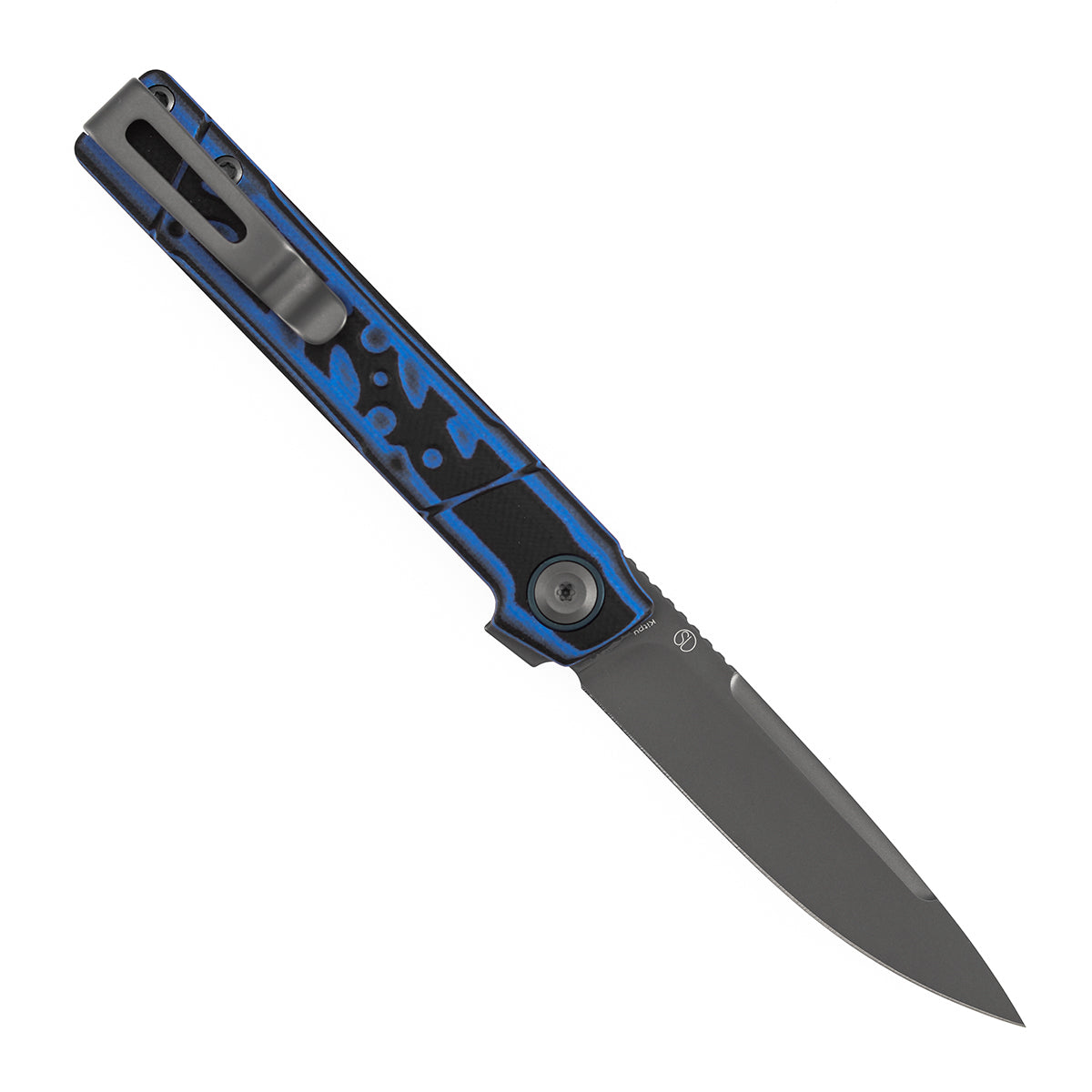 Tenable Kitpu B2123A1 blue and black G10 handle scales