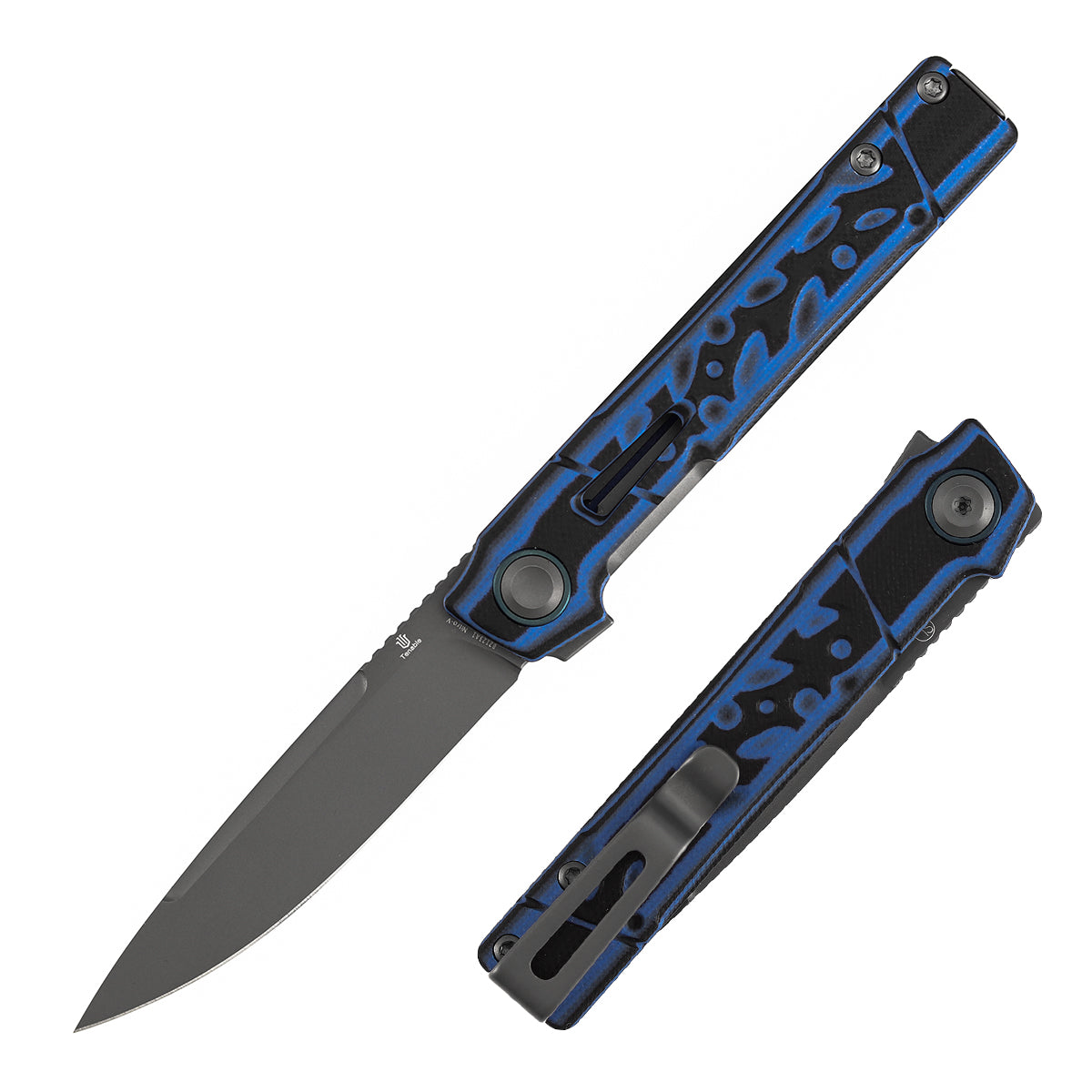 Tenable Kitpu B2123A1 front view – 2.9" gray TiCn-coated Nitro-V drop point folding knife