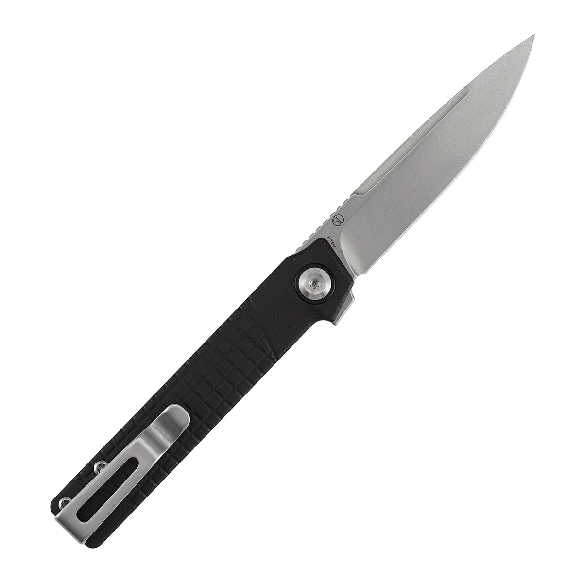 Tenable Kitpu B2123A3 blade detail – stonewashed Nitro-V drop point