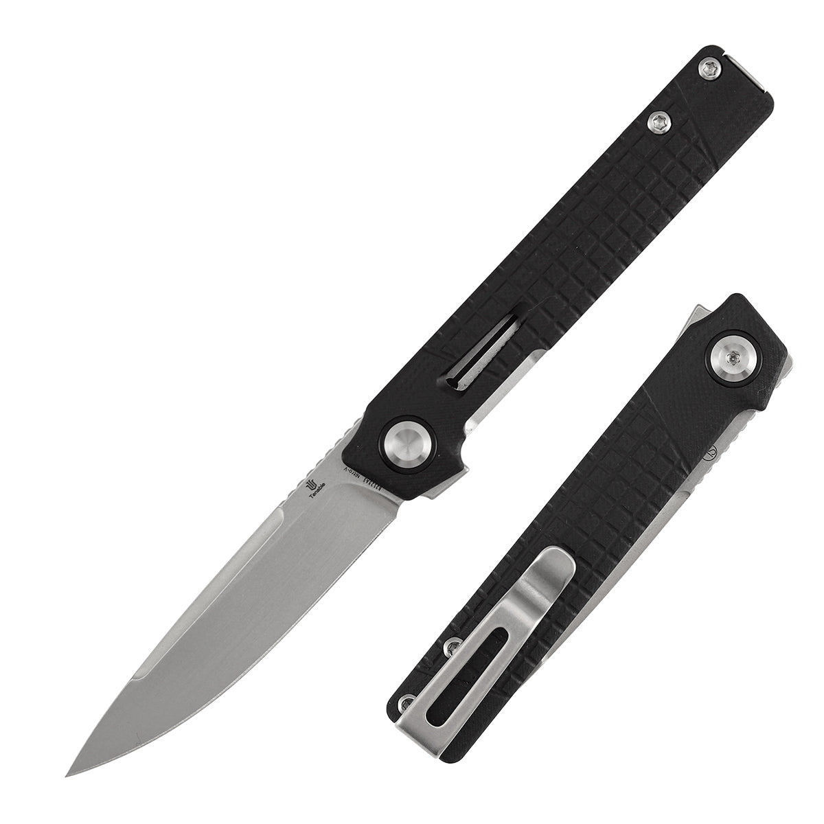Tenable Kitpu B2123A3 front view – 2.9" stonewashed Nitro-V drop point folding knife