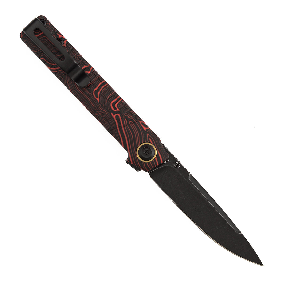 Tenable Kitpu B2123A4 black and red G-Mascus handle scales