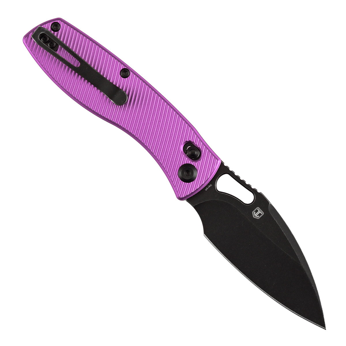 Tenable Heron B2124V1 open position showing Nitro-V leaf-shaped blade