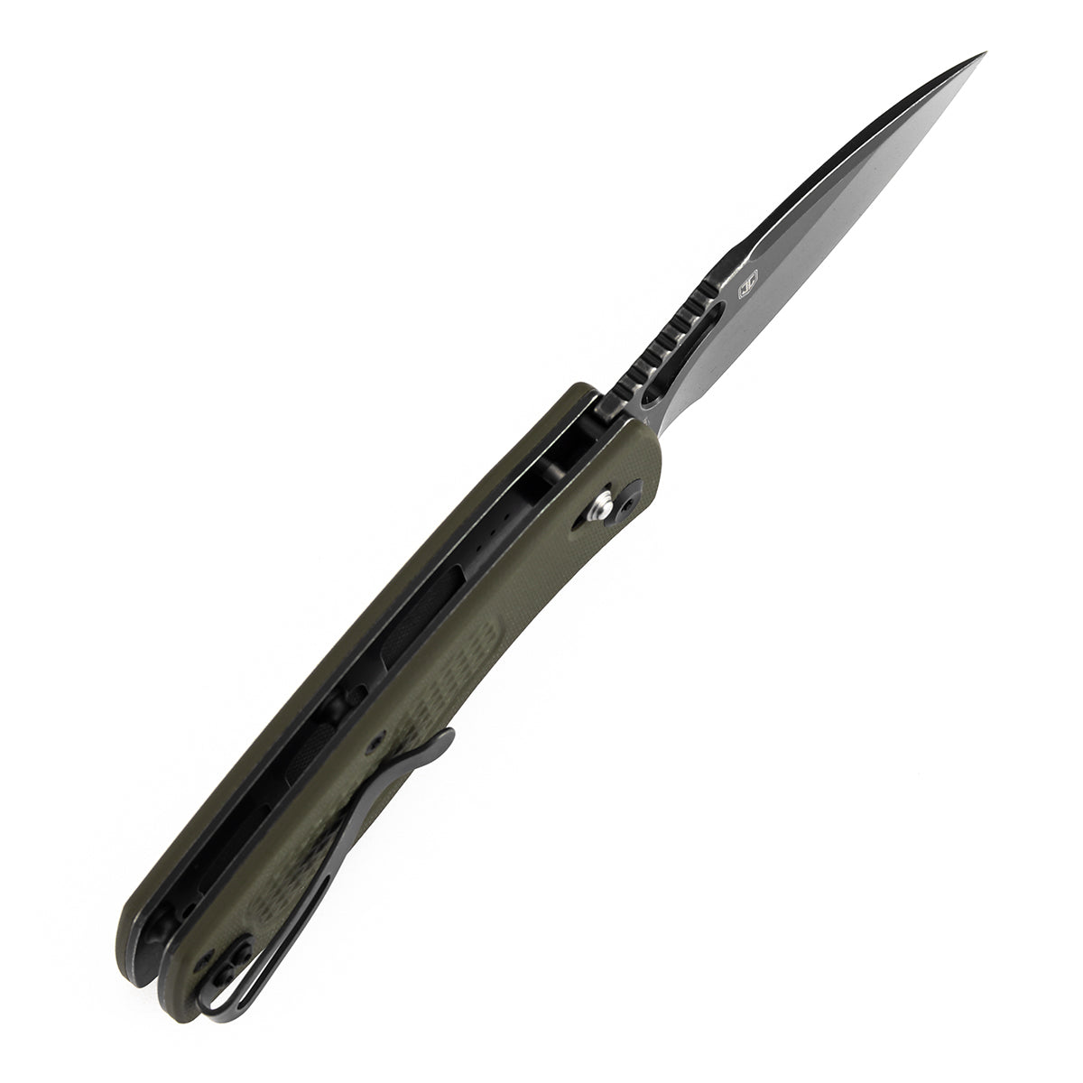 Tenable Heron B2124V5 olive green G10 handle scales
