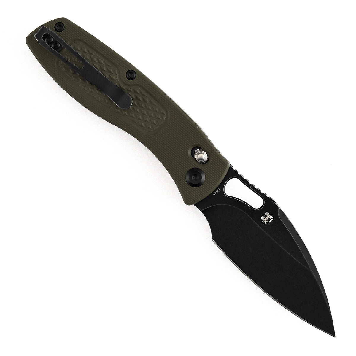 Tenable Heron B2124V5 open position showing Nitro-V leaf-shaped blade