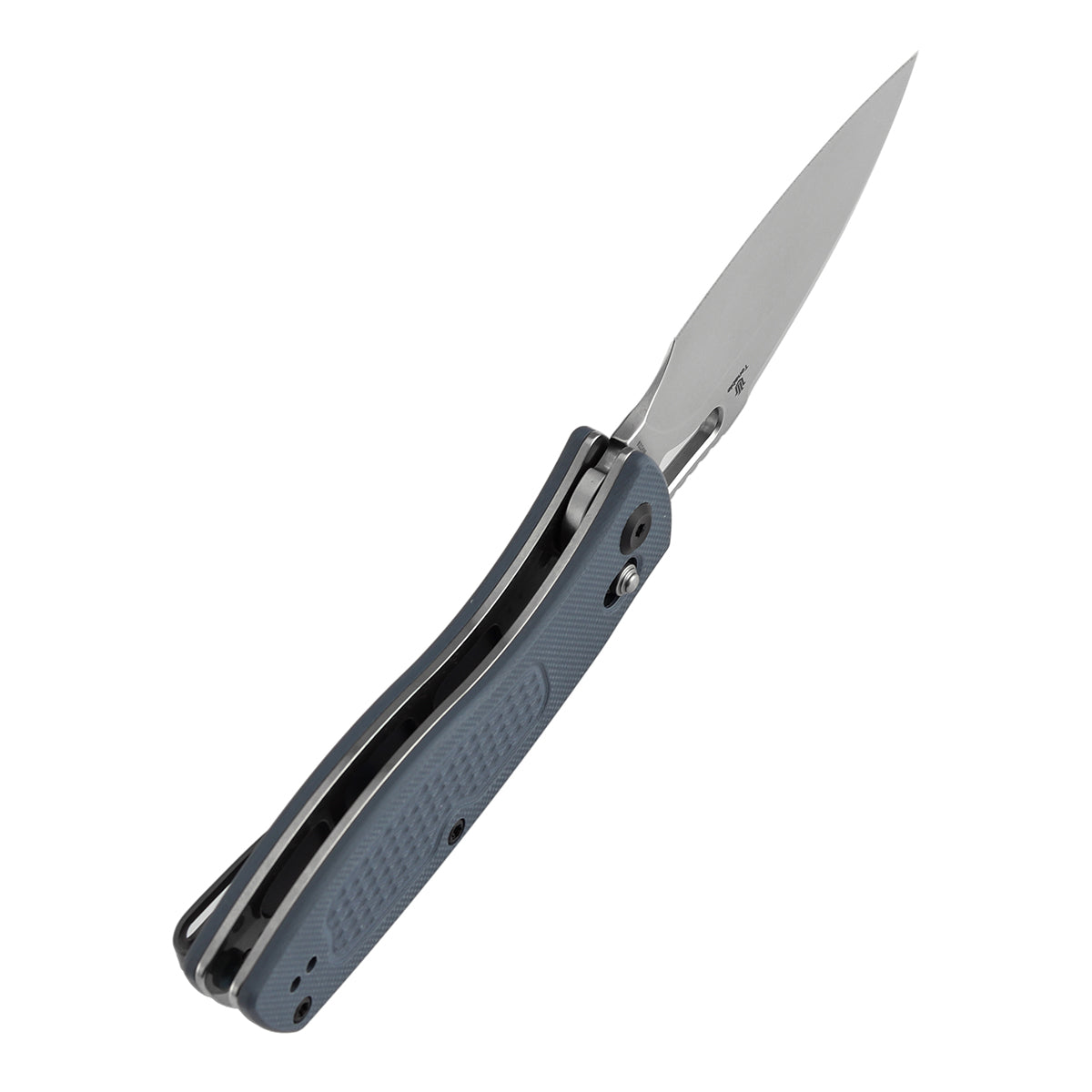 Tenable Heron B2124V6 blade detail – stonewashed Nitro-V leaf-shaped