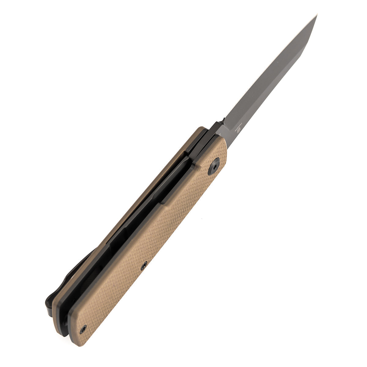 Tenable Higonokami B2135A5 blade detail – Gray Coating D2 reverse tanto