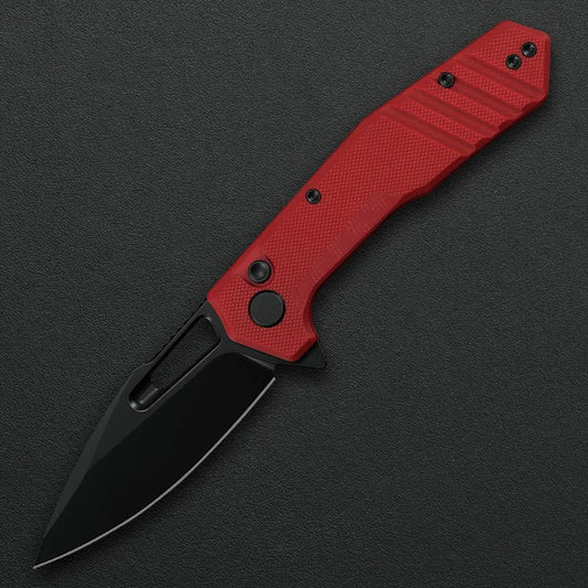 Critical Strike Rowdy B508-RDBF front view – 3.26" black VG10 drop point folding knife