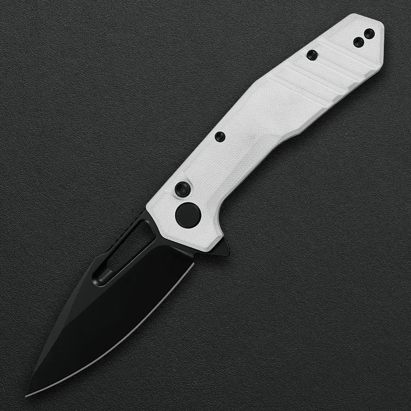 Critical Strike B508-WHBF front view – 3.26" Black finished VG10 folding knife