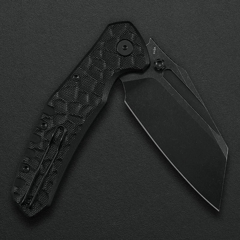 Critical Strike Shamu B510-BKBW VG10 folding knife, blade detail