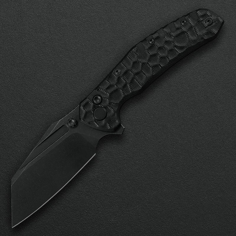 Critical Strike Shamu B510-BKBW VG10 folding knife, front view