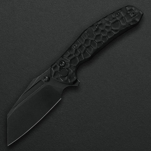Critical Strike Shamu B510-BKBW VG10 folding knife, front view