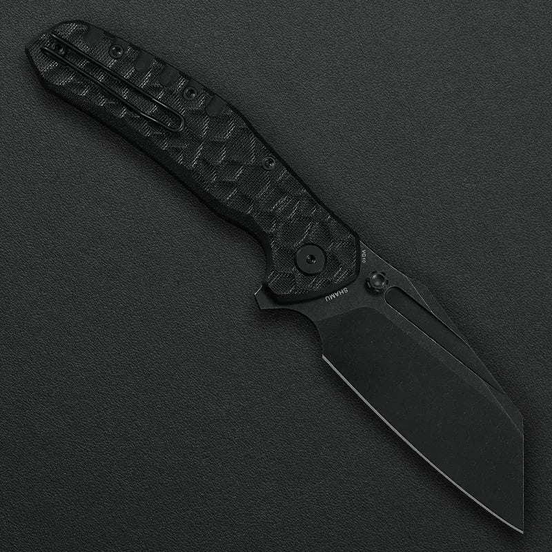 Critical Strike Shamu B510-BKBW VG10 folding knife, open
