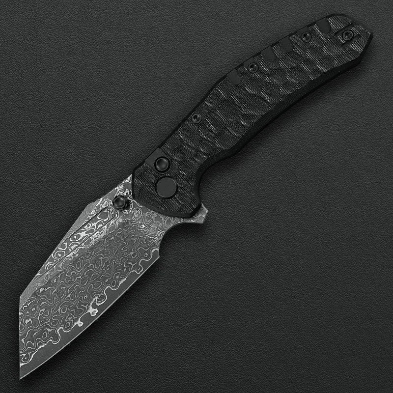 Critical Strike Shamu B510-BKTM VG10 folding knife, front view