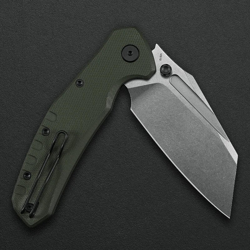 Critical Strike Shamu B510-GNSW VG10 folding knife, blade detail