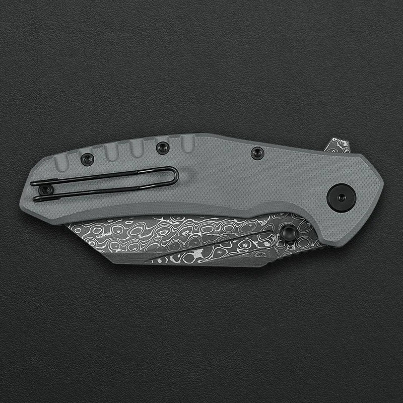 Critical Strike Shamu B510-GRTM VG10 folding knife, button lock detail