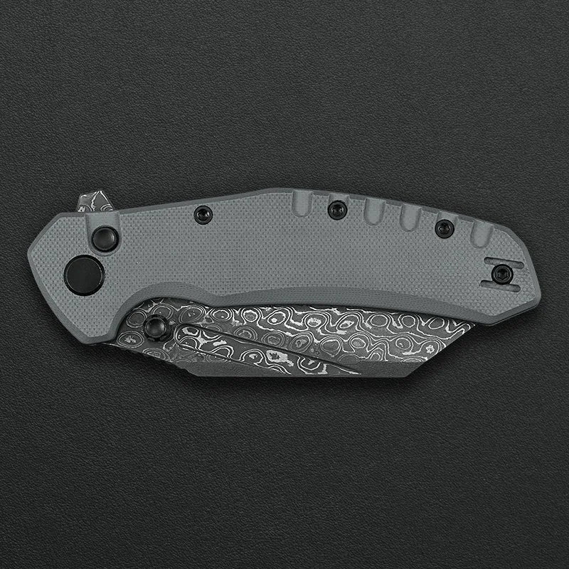 Critical Strike Shamu B510-GRTM VG10 folding knife, handle detail