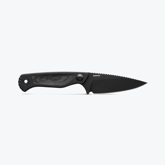 Benchmade Dacian 203BK-02 black Micarta handle detail