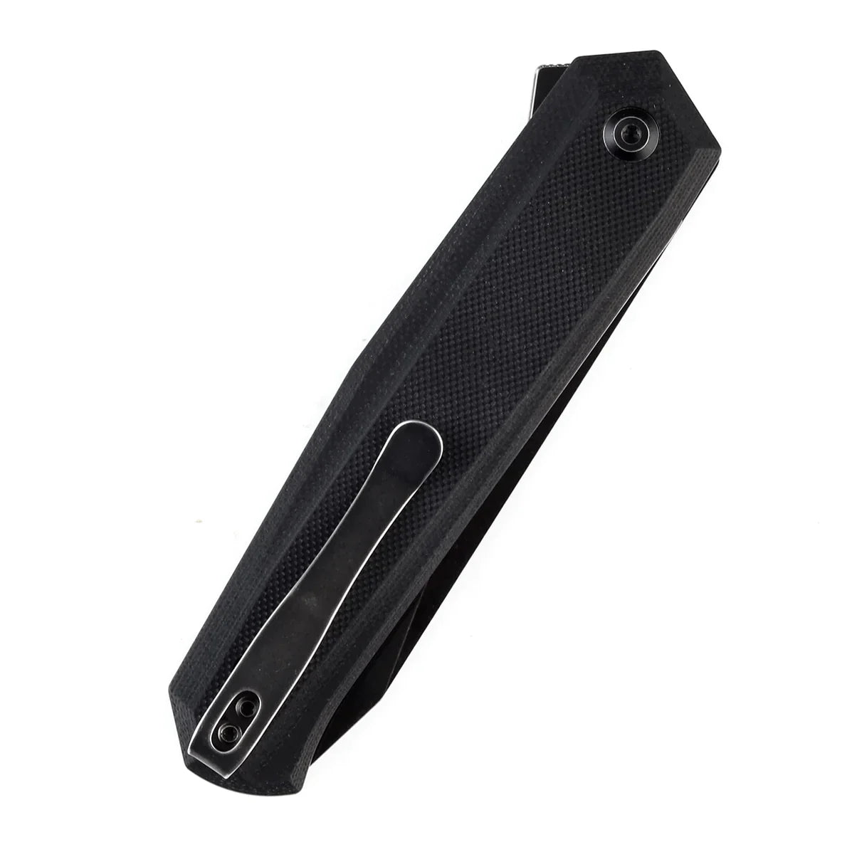 Kansept Integra T1042A2 – 3.63" Stonewashed 154CM Drop Point Blade, Black G10 Handle, Frame Lock – Designed by JK Knives