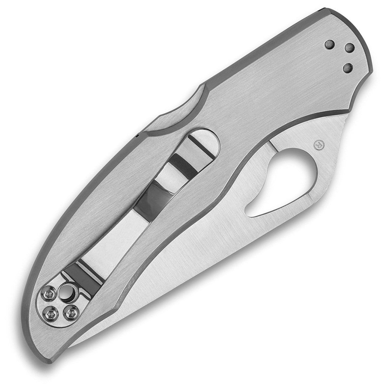 Byrd Harrier 2 – 3.39" Satin Plain Edge 8Cr13MoV Stainless Steel Handle Back Lock – BY01P2
