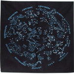 Black Glow in the Dark Star Chart Bandana