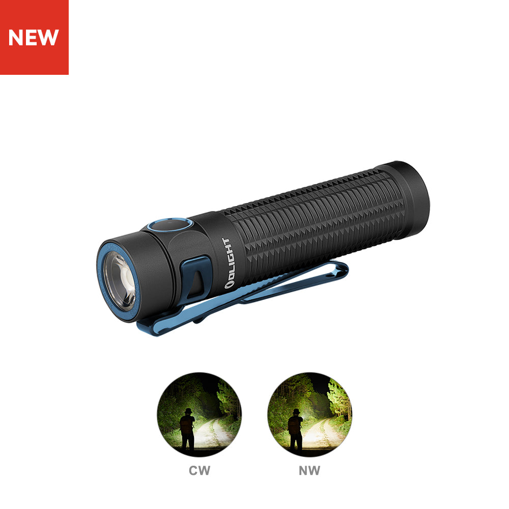 Olight Baton 3 Pro 1500 Lumen Rechargeable Flashlight - Black