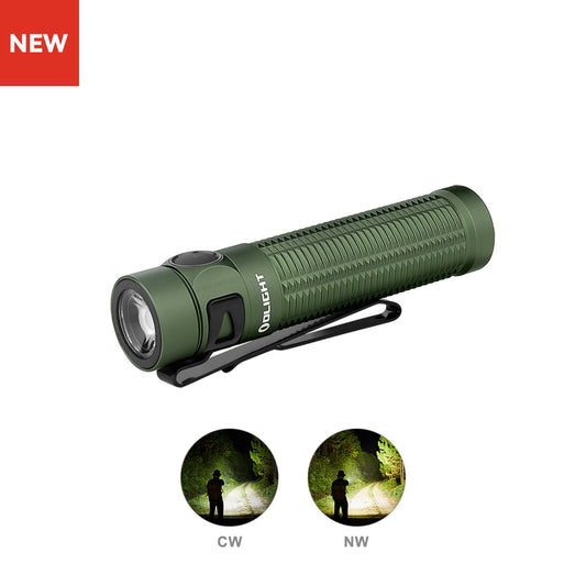 Olight Baton 3 Pro 1500 Lumen Rechargeable Flashlight - OD Green