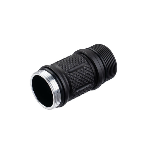 Weltool BB9 short body front view, 22500 battery tube