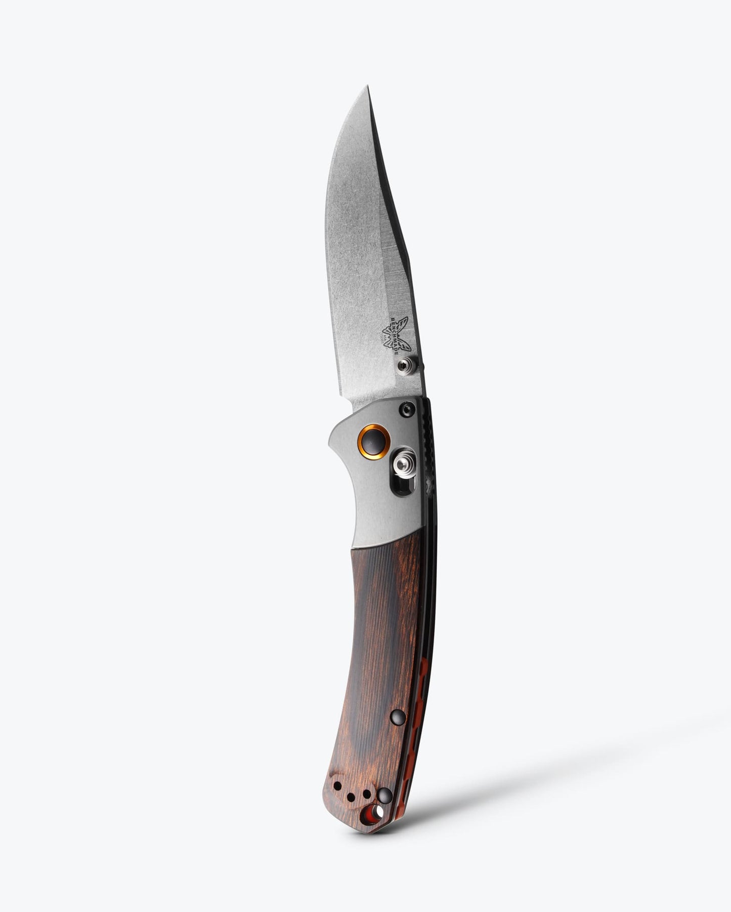 Benchmade Mini Crooked River 15085-2 front view – 3.4″ CPM-S30V clip point folding knife