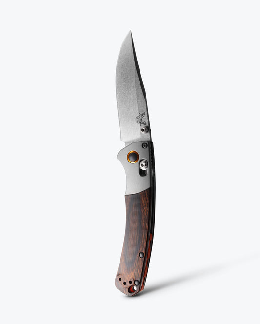 Benchmade Mini Crooked River 15085-2 front view – 3.4″ CPM-S30V clip point folding knife