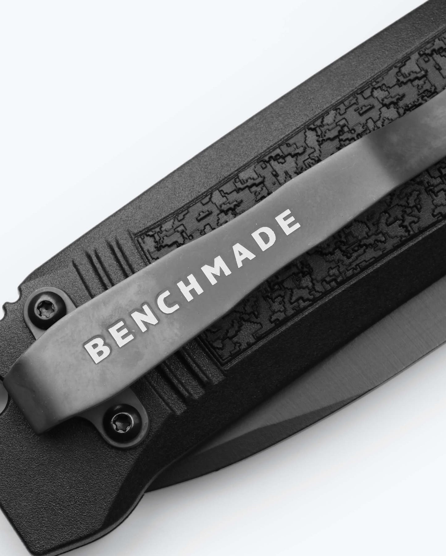 Benchmade 4400BK Casbah black textured Grivory handle detail