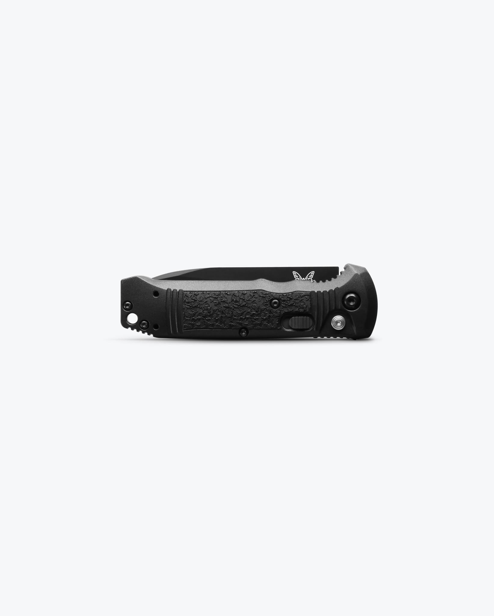 Benchmade 4400BK Casbah closed view – black Grivory push-button automatic knife