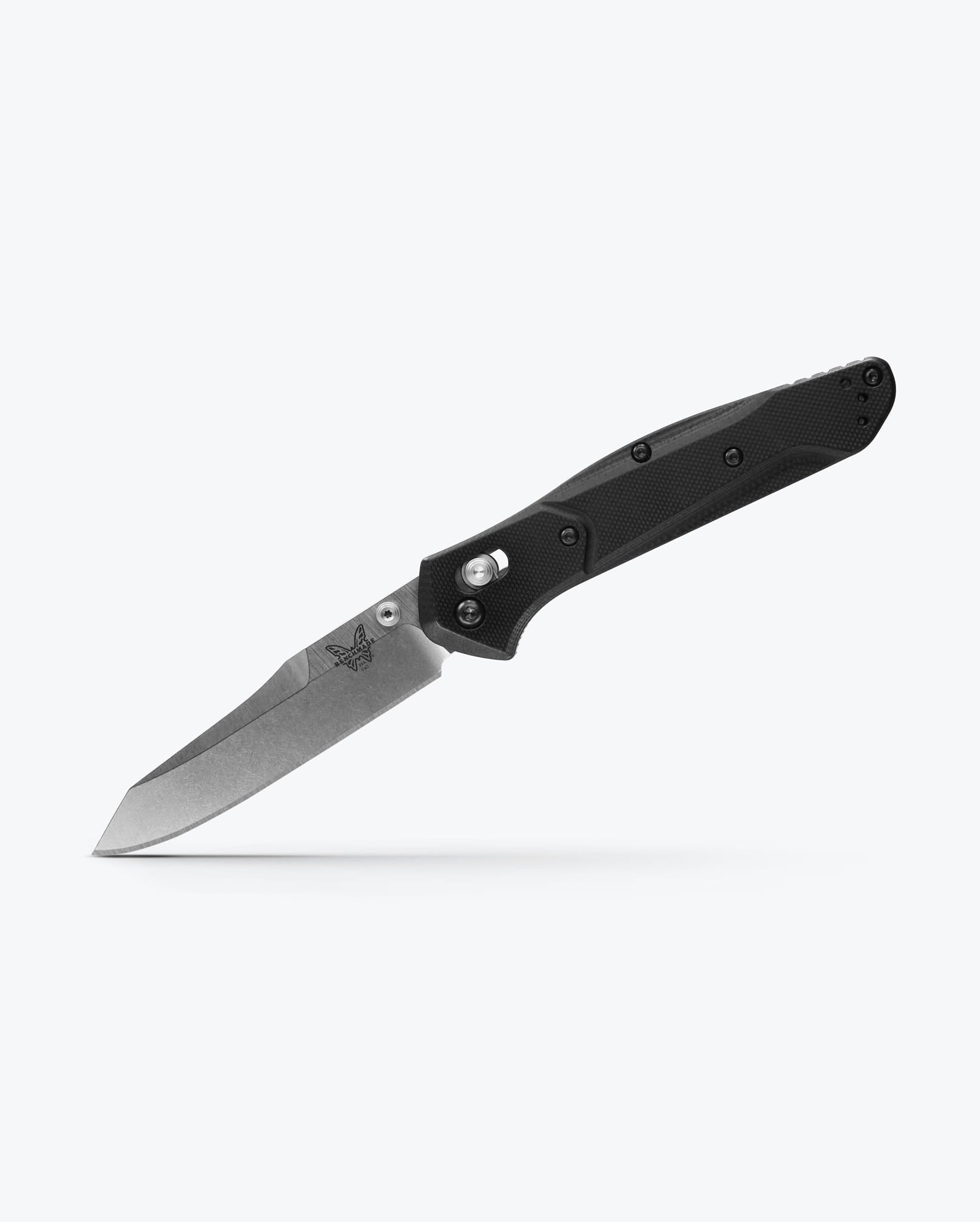 Benchmade Osborne 940-2 open position showing CPM-S30V reverse tanto blade