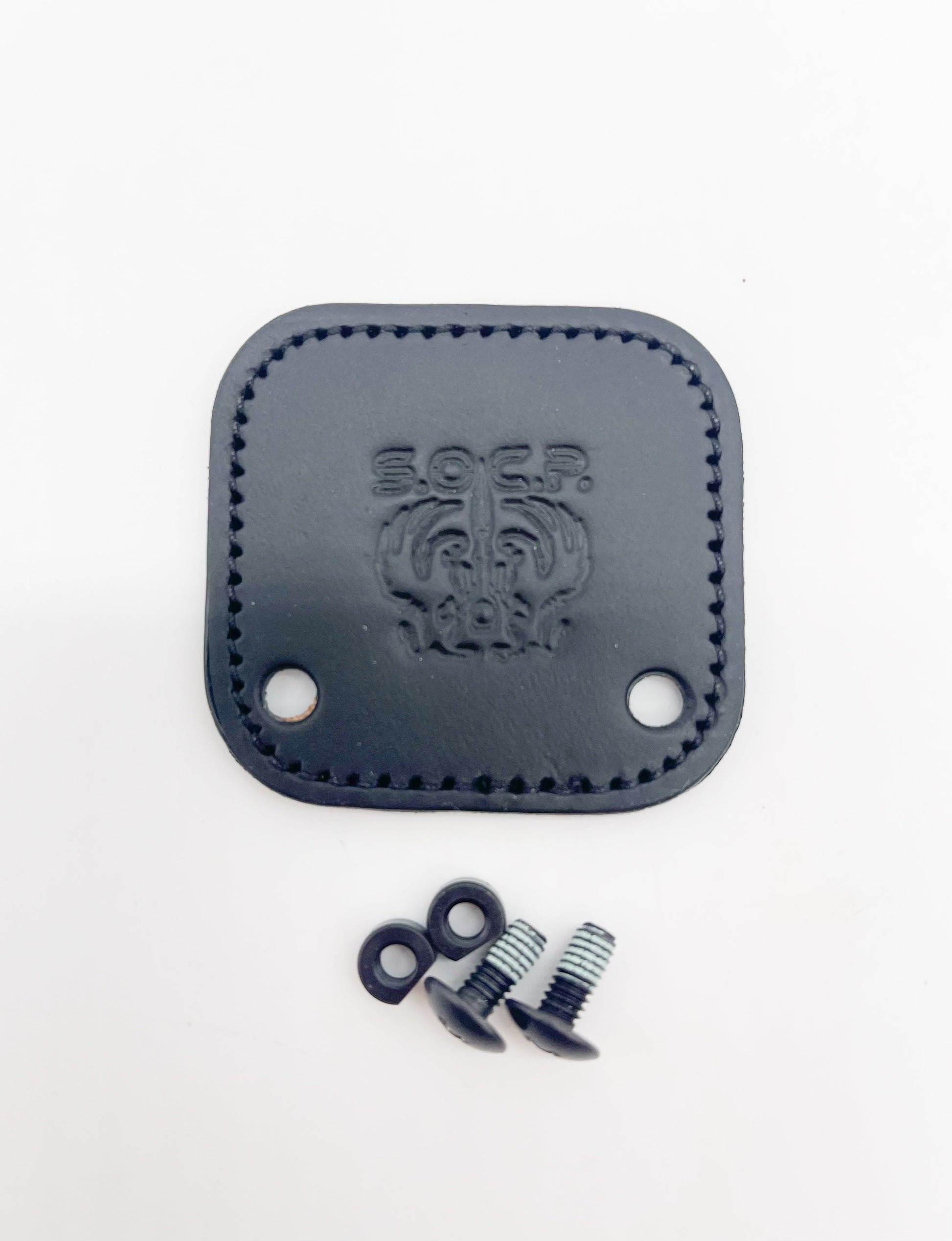 Benchmade SOCP Leather Backplate 102119F leather tab with included mounting hardware