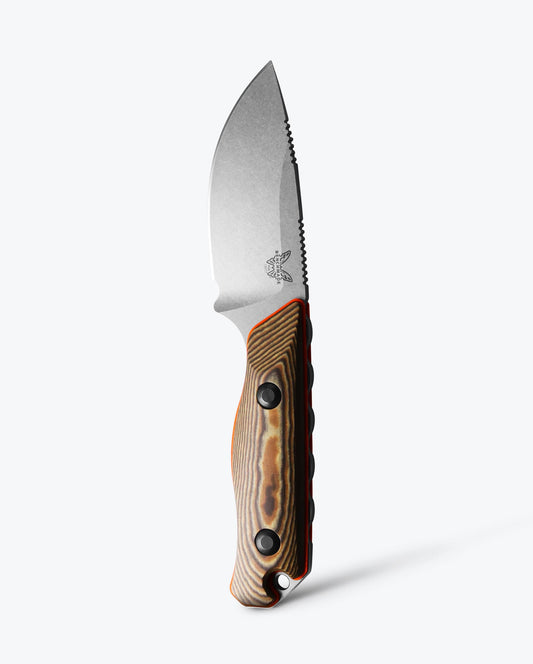 Benchmade Hidden Canyon Hunter 15017-1 front view – 2.79″ CPM-S90V drop point hunting knife