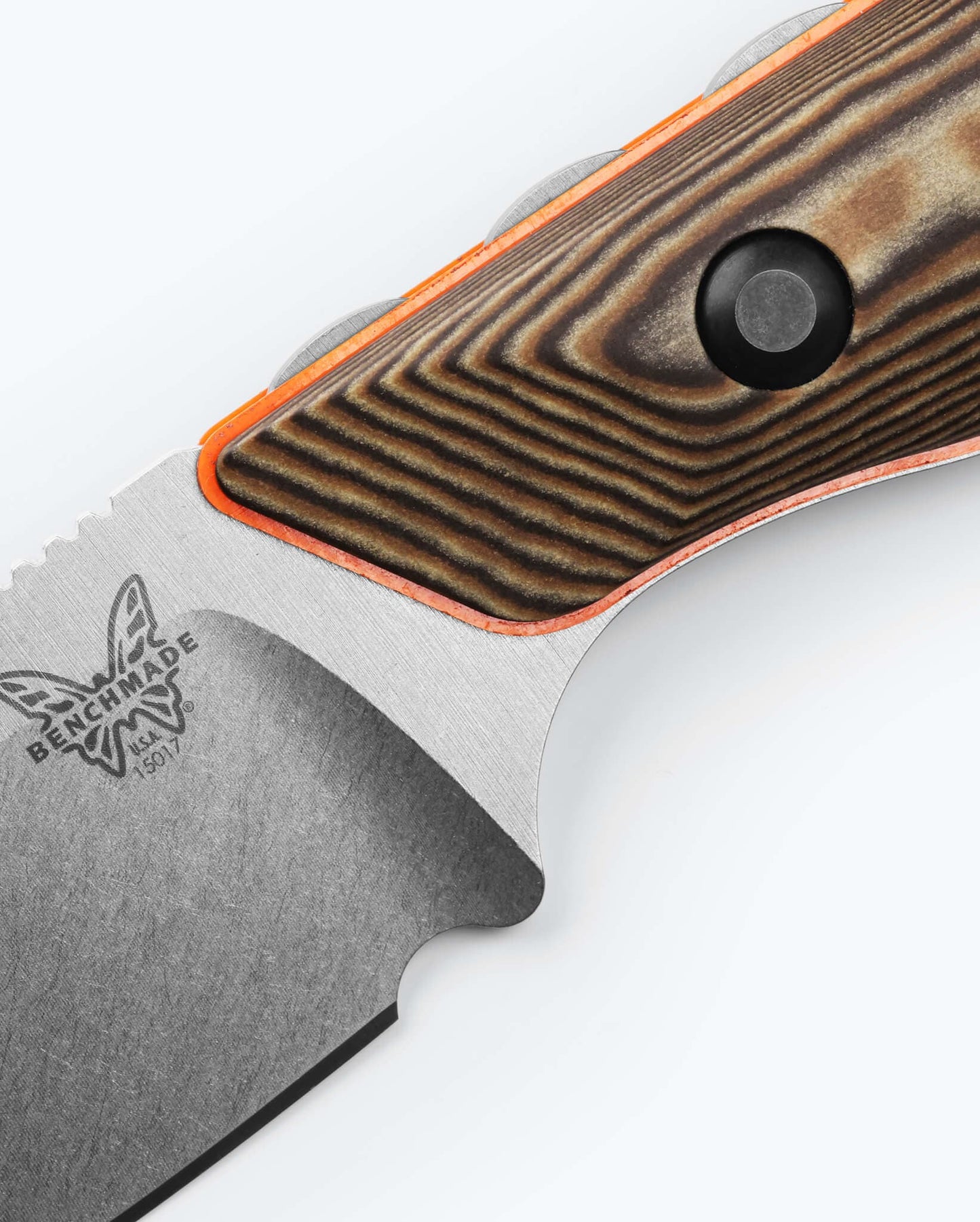 Benchmade Hidden Canyon Hunter 15017-1 Richlite and G10 handle detail