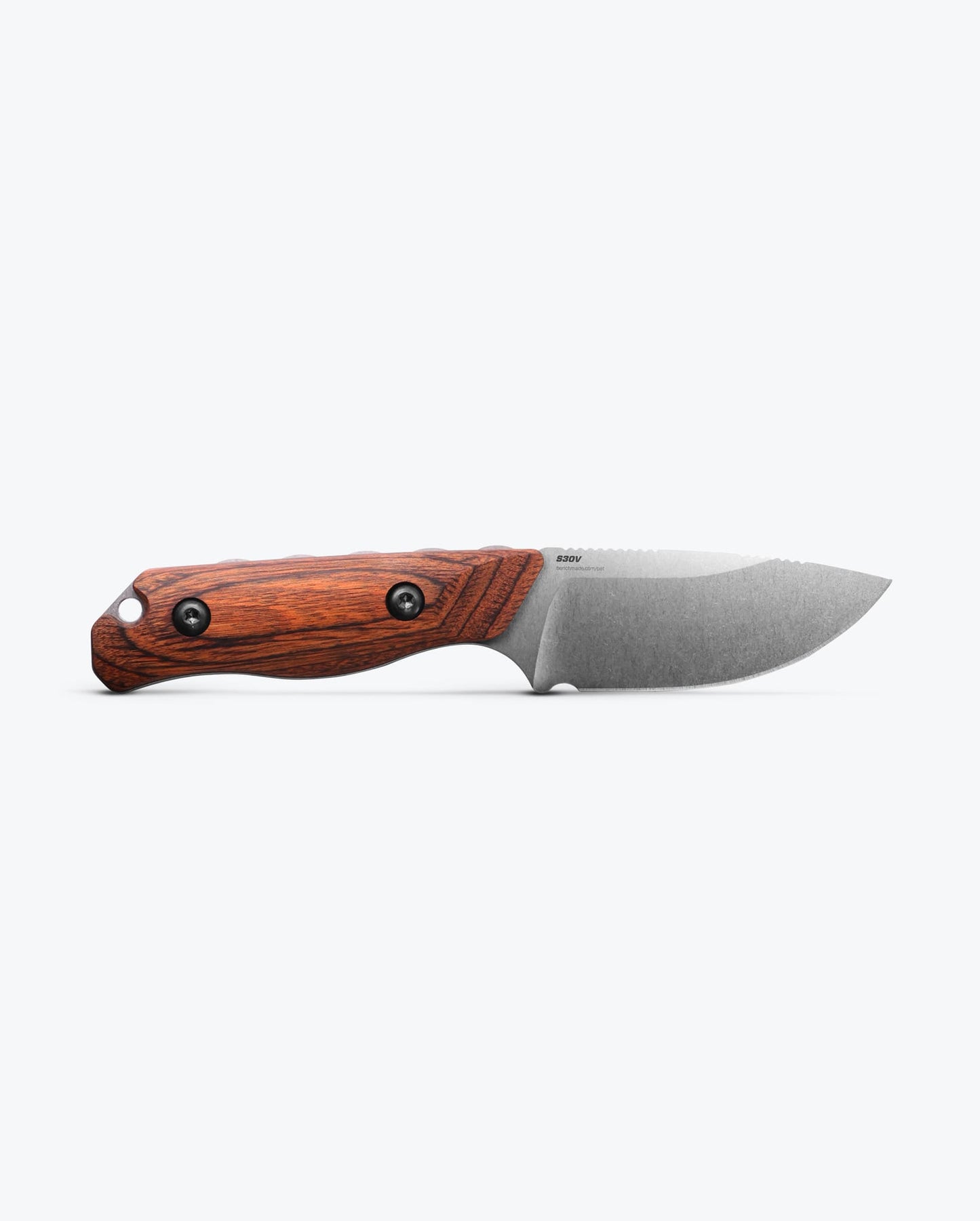 Benchmade Hidden Canyon Hunter 15017 side profile – stabilized wood handle