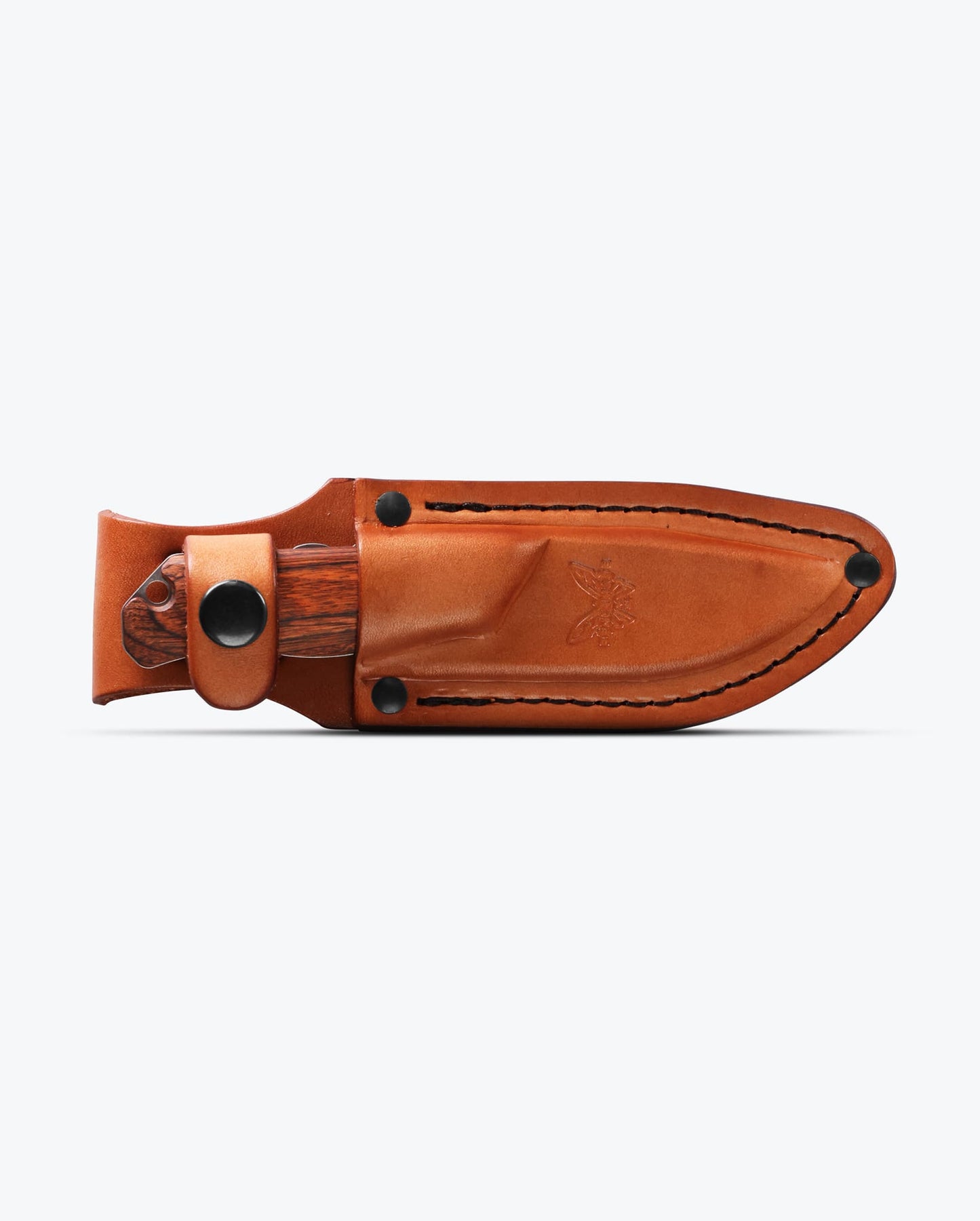 Benchmade Hidden Canyon Hunter 15017 with brown leather sheath