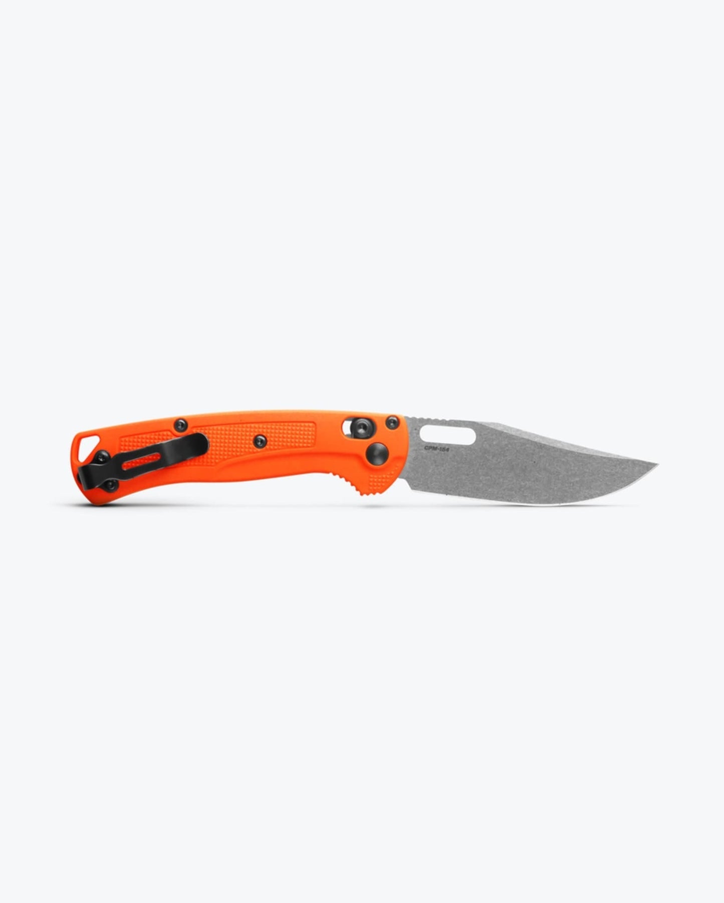 Benchmade Mini Taggedout 15533 blade detail – CPM-154 clip point