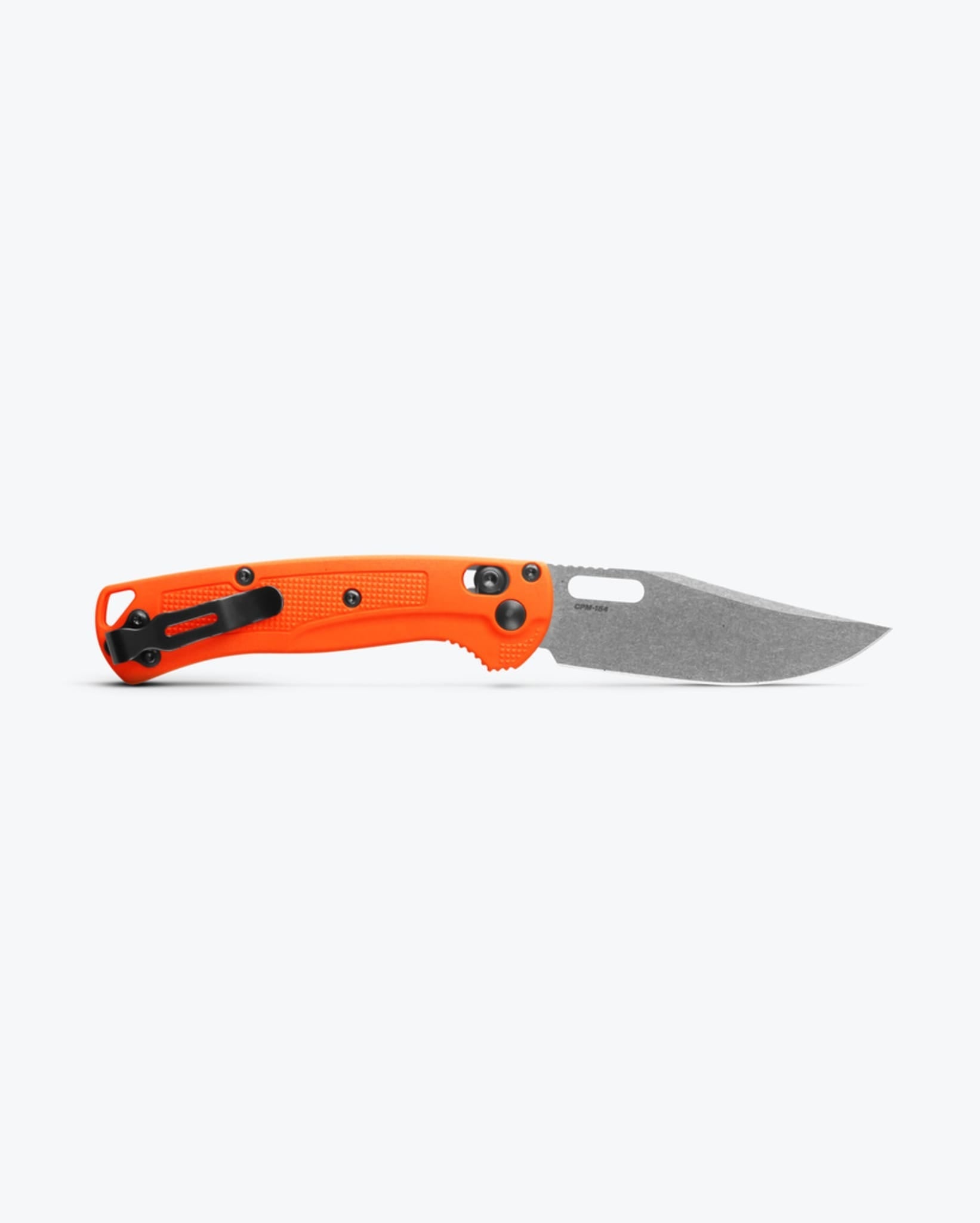 Benchmade Mini Taggedout 15533 blade detail – CPM-154 clip point