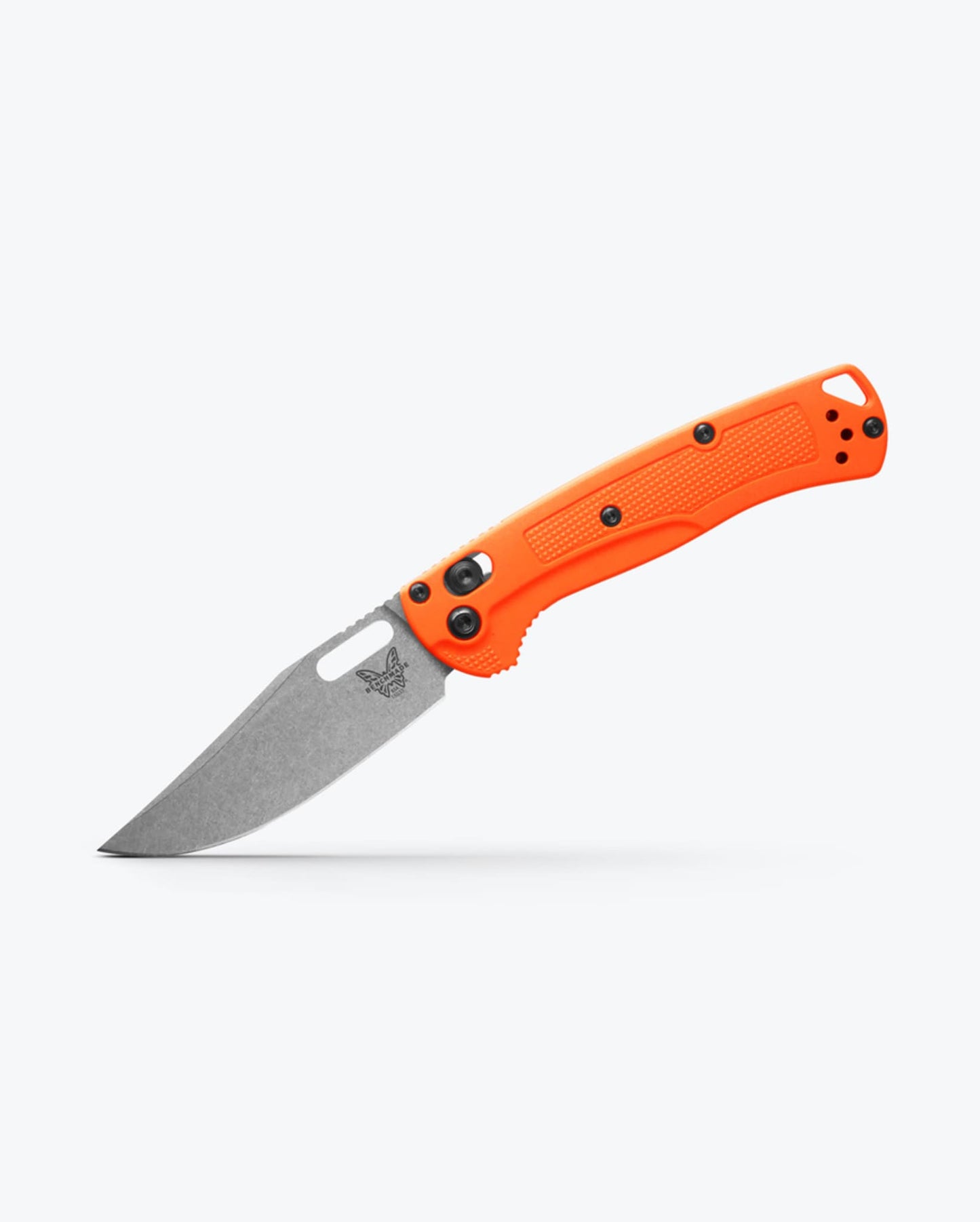 Benchmade Mini Taggedout 15533 open position showing CPM-154 clip point blade