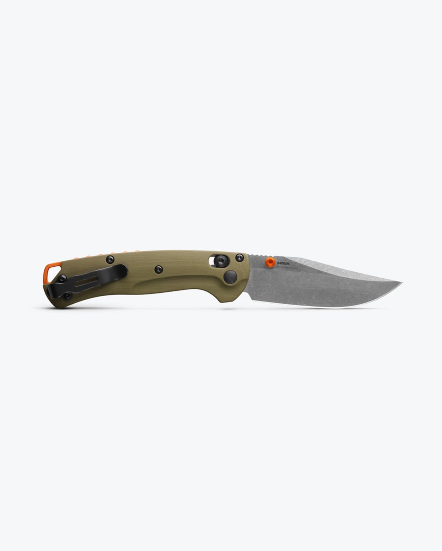 Benchmade Mini Taggedout 15534 blade detail – CPM-S45VN clip point