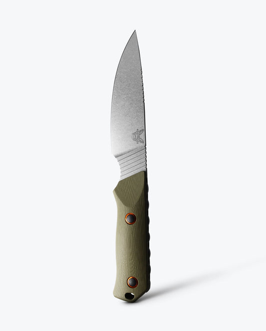 Benchmade Raghorn 15600-01 front view – 4″ CPM-S30V drop point hunting knife