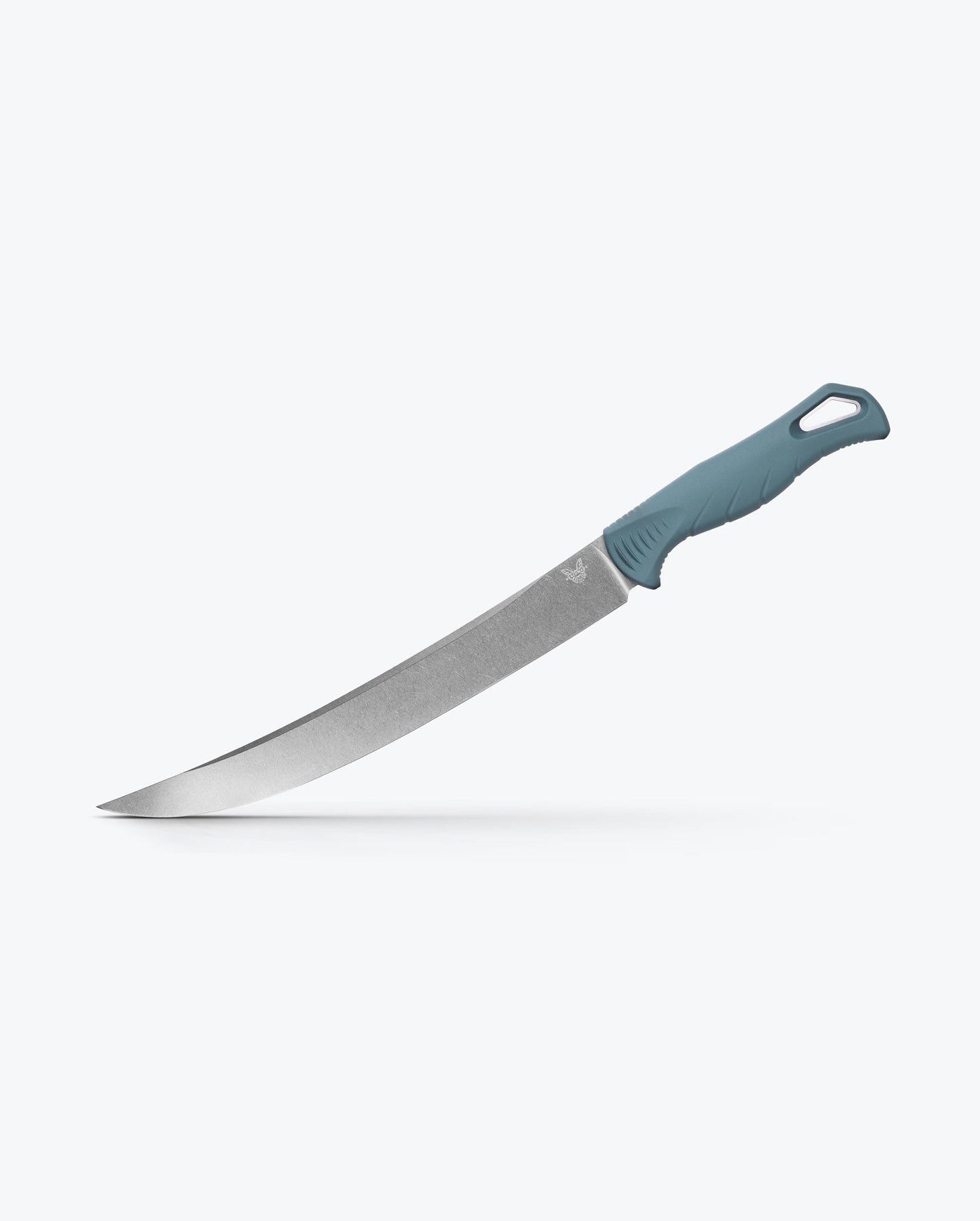 Benchmade Fishcrafter 18020 blade detail – satin CPM-MagnaCut trailing point