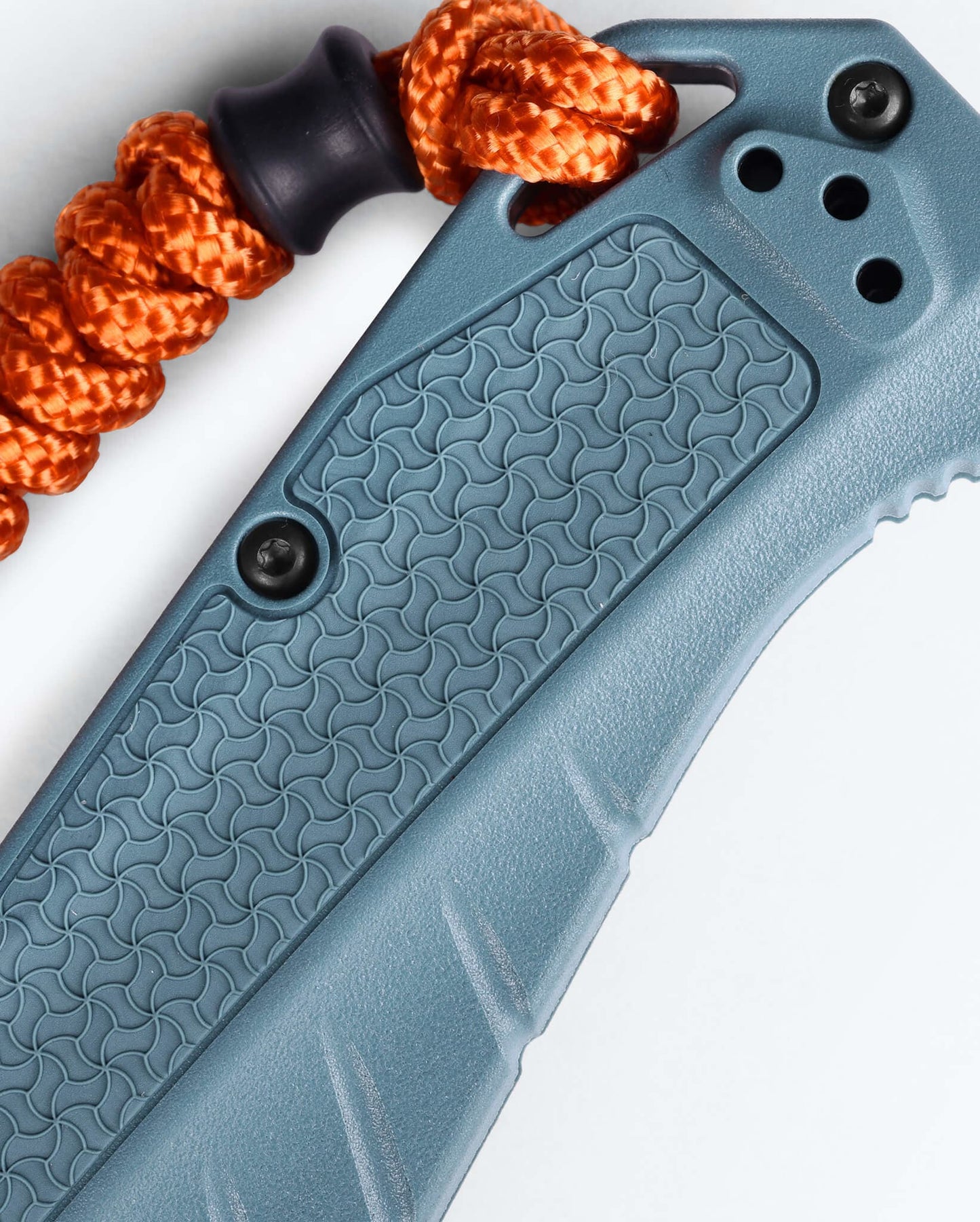 Benchmade Adira 18060 Depth Blue Grivory handle texture detail