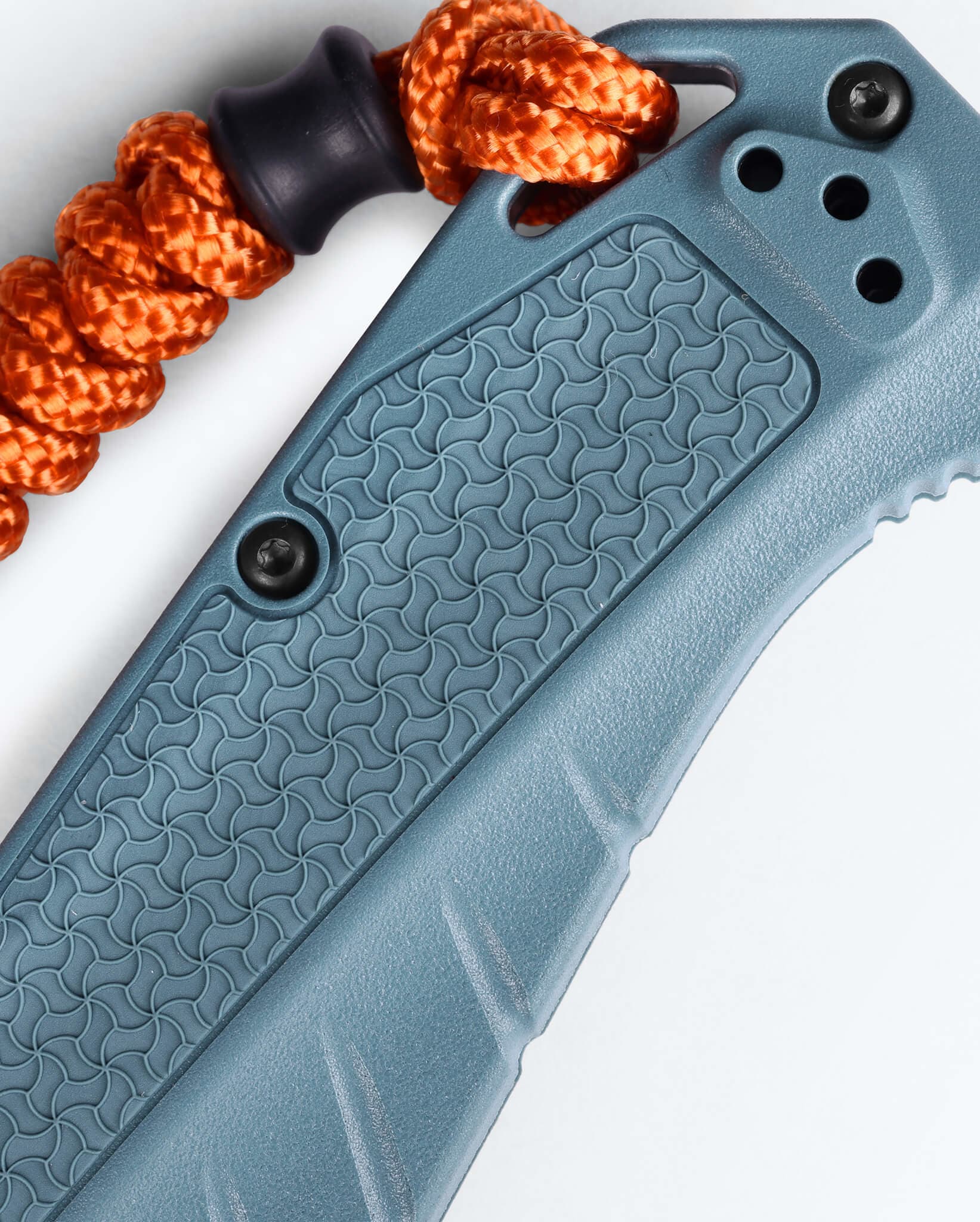 Benchmade Adira 18060 Depth Blue Grivory handle texture detail
