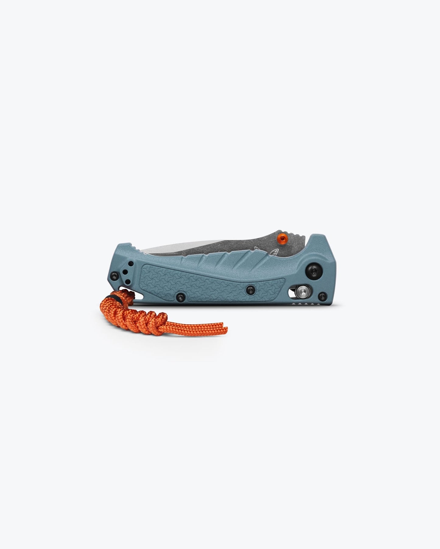 Benchmade Mini Adira 18065 closed view – Depth Blue Grivory handle