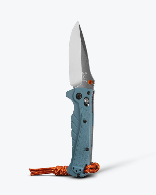 Benchmade Mini Adira 18065 front view – 3.21″ CPM-MagnaCut drop point folding knife