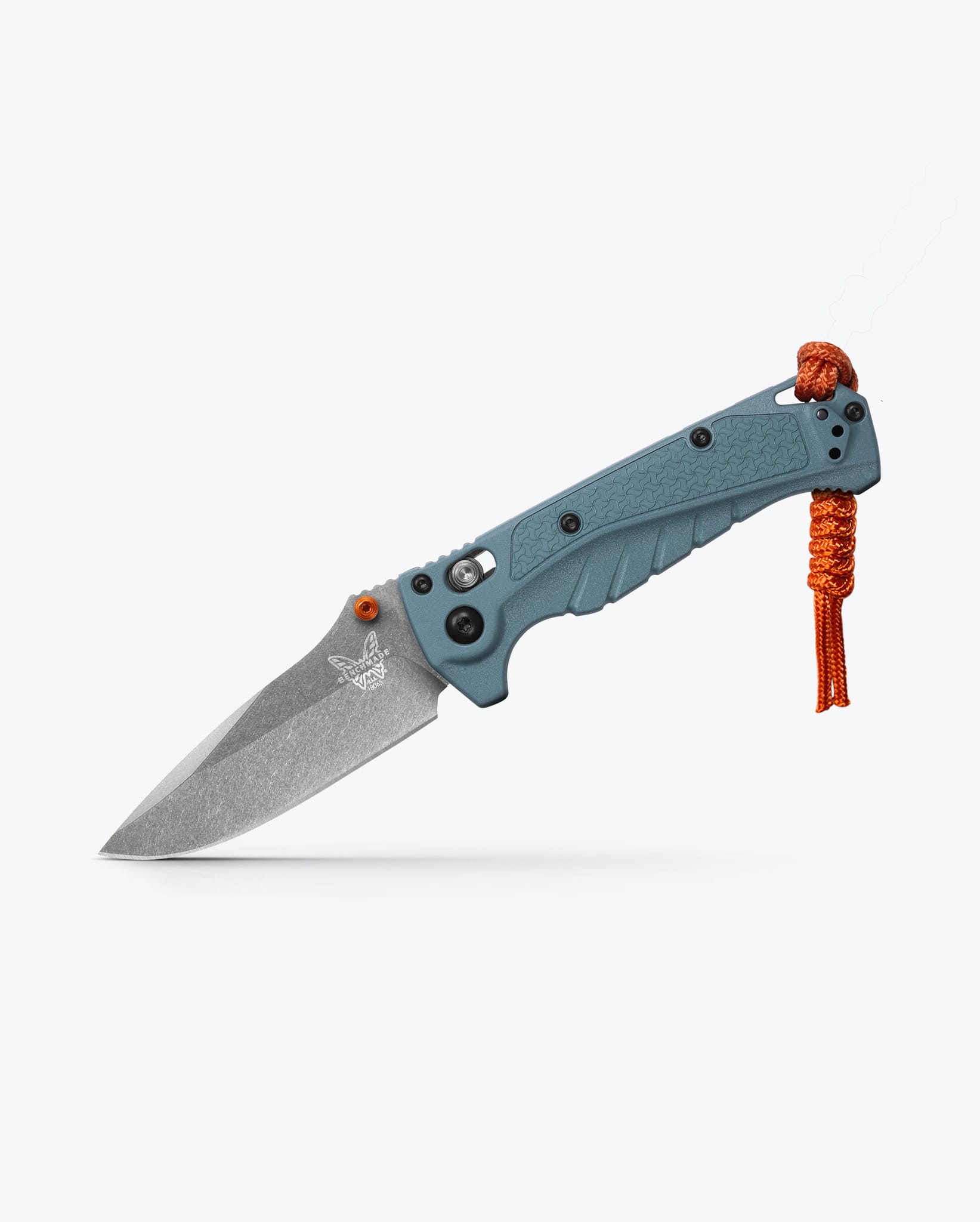 Benchmade Mini Adira 18065 open position showing CPM-MagnaCut drop point blade