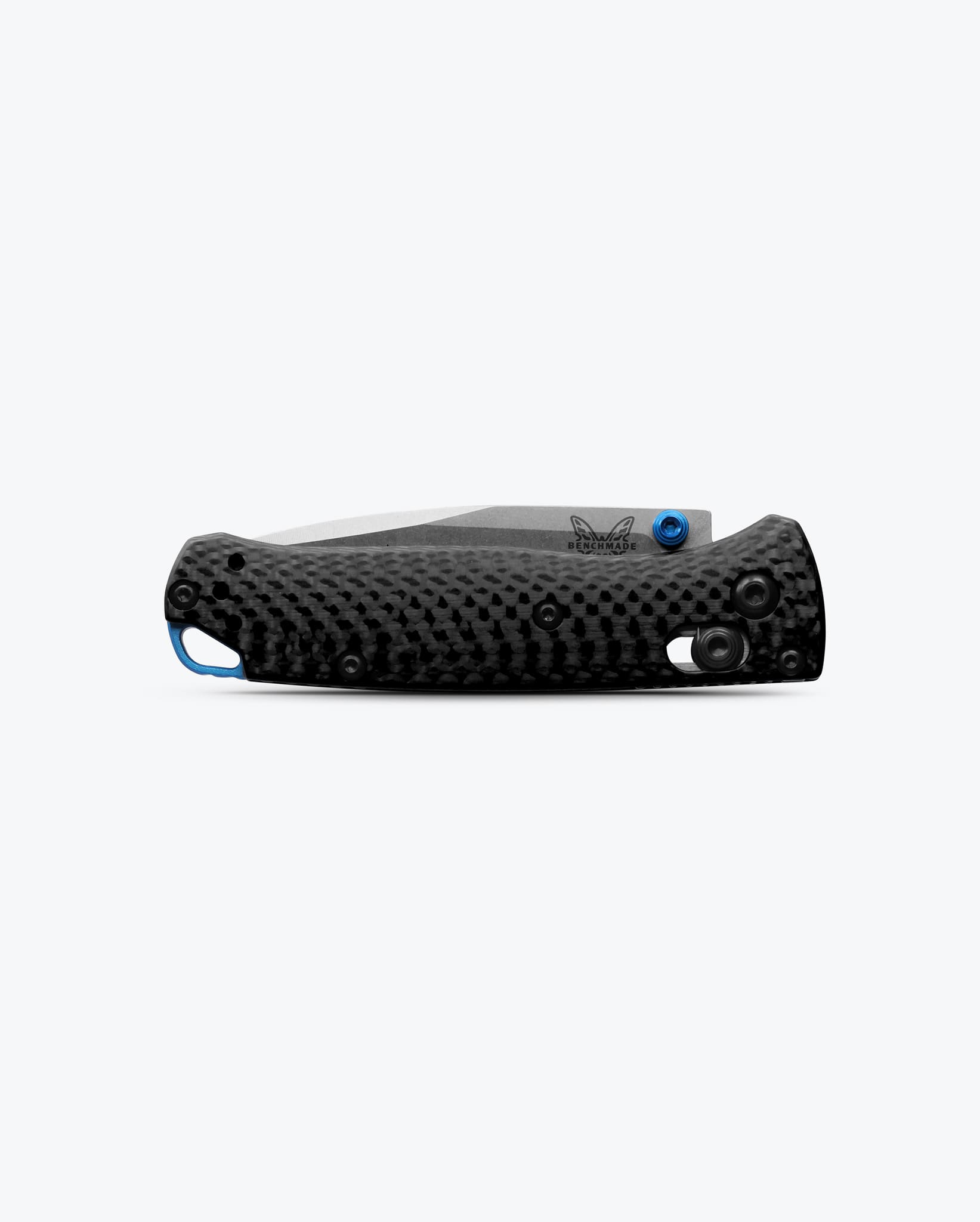 Benchmade Mini Bugout 533-3 closed view showing milled carbon fiber handle